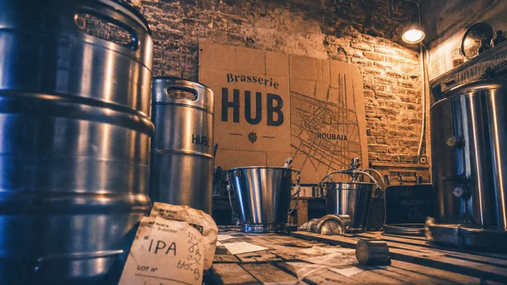 Photo brasserie hub à Roubaix : atelier de brassage