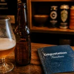 Brasserie tandem près de Lille : verre de bière artisanale en dégustation