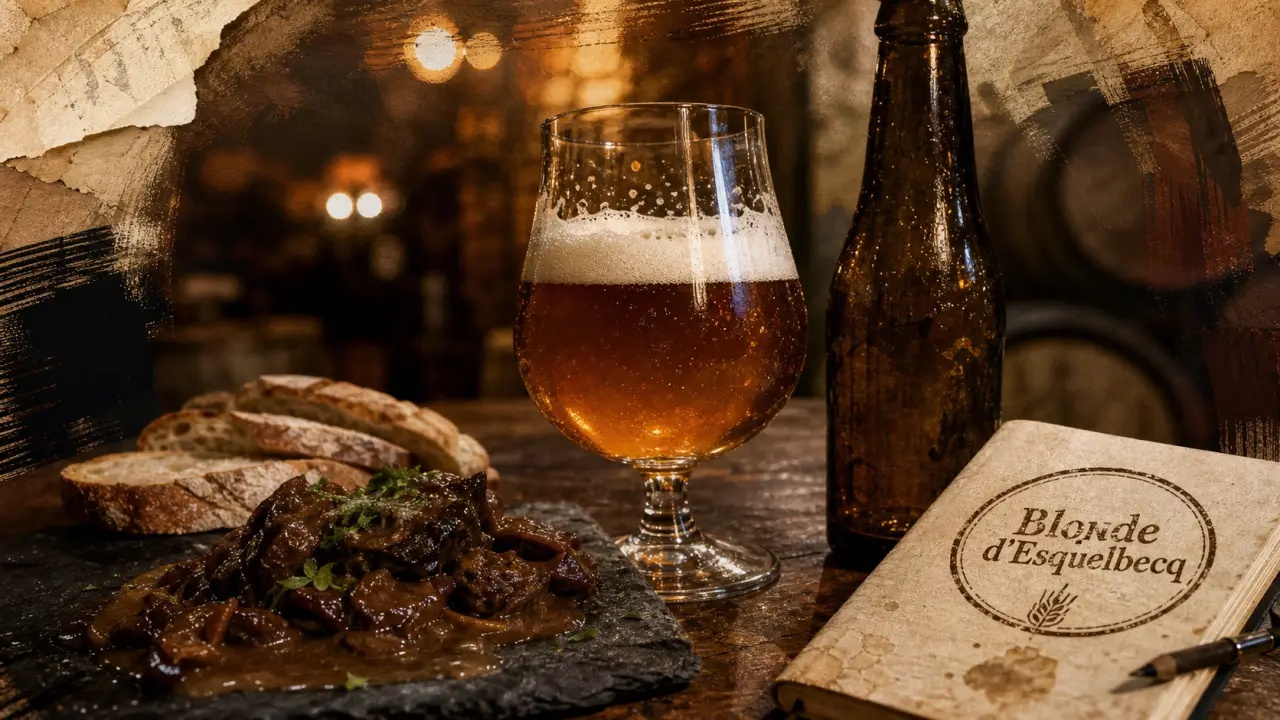 Brasserie Thiriez à Esquelbecq : blonde artisanale en dégustation