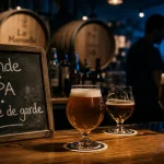 Brasserie Tourcoing : taproom, blonde et IPA, verres en tulipe