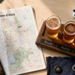 Brasserie villeneuve d'ascq : verres de bière, dégustation et carte