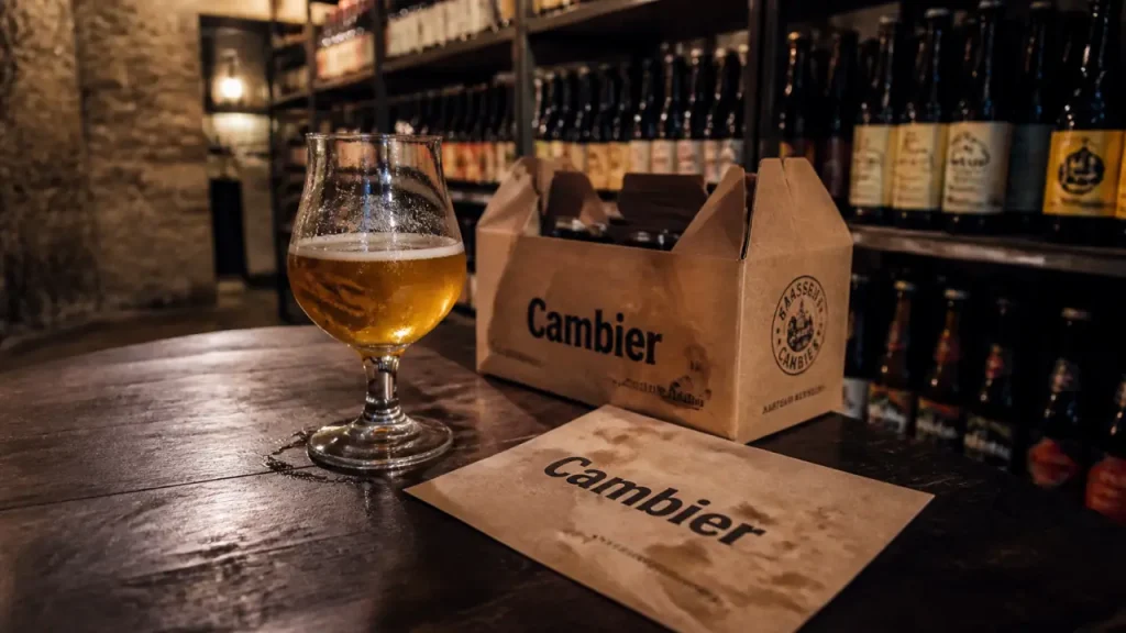 cambier lille : bière artisanale dans une cave près de Croix