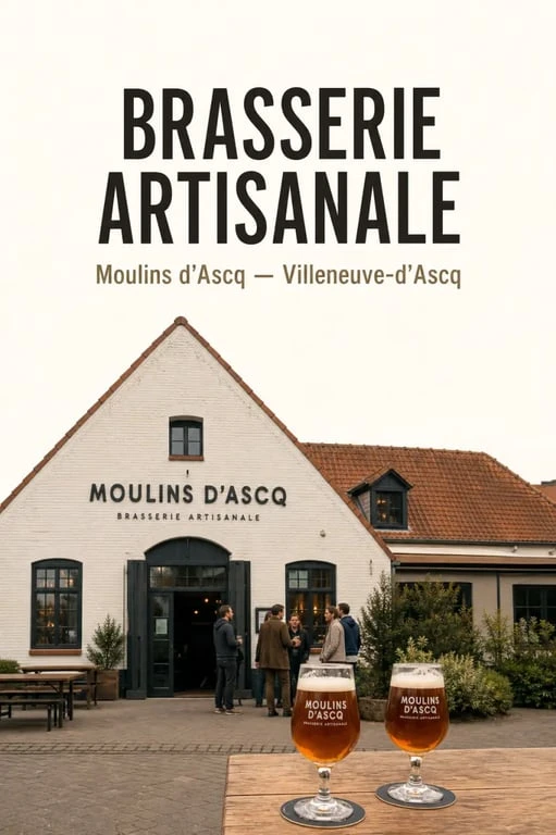 Brasserie villeneuve d'ascq : façade de Moulins d'Ascq à Villeneuve-d'Ascq