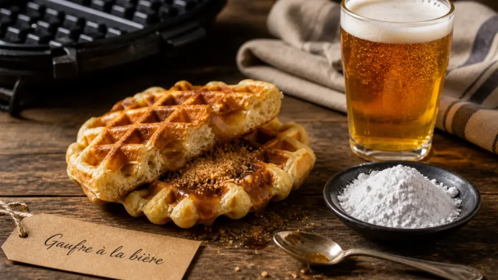 Gaufre du nord à la bière croustillante dorée