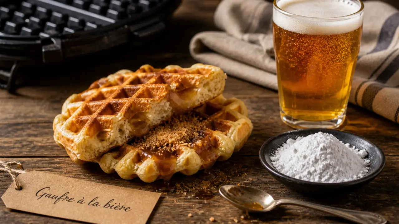 Gaufre du nord à la bière croustillante dorée