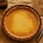 Tarte à la bière du nord blonde, cassonade et pâte dorée