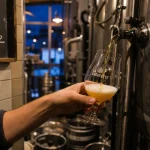 Visite brasserie Lille : verser une bière en brasserie artisanale