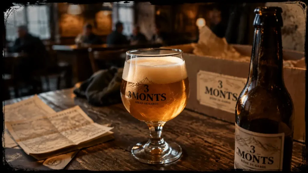 Bière 3 Monts blonde de garde 8,5 % en Flandre française