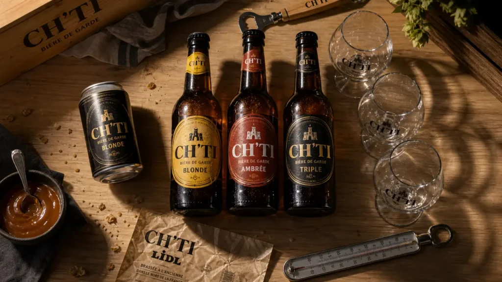 biere ch'ti lidl : bouteilles en rayon