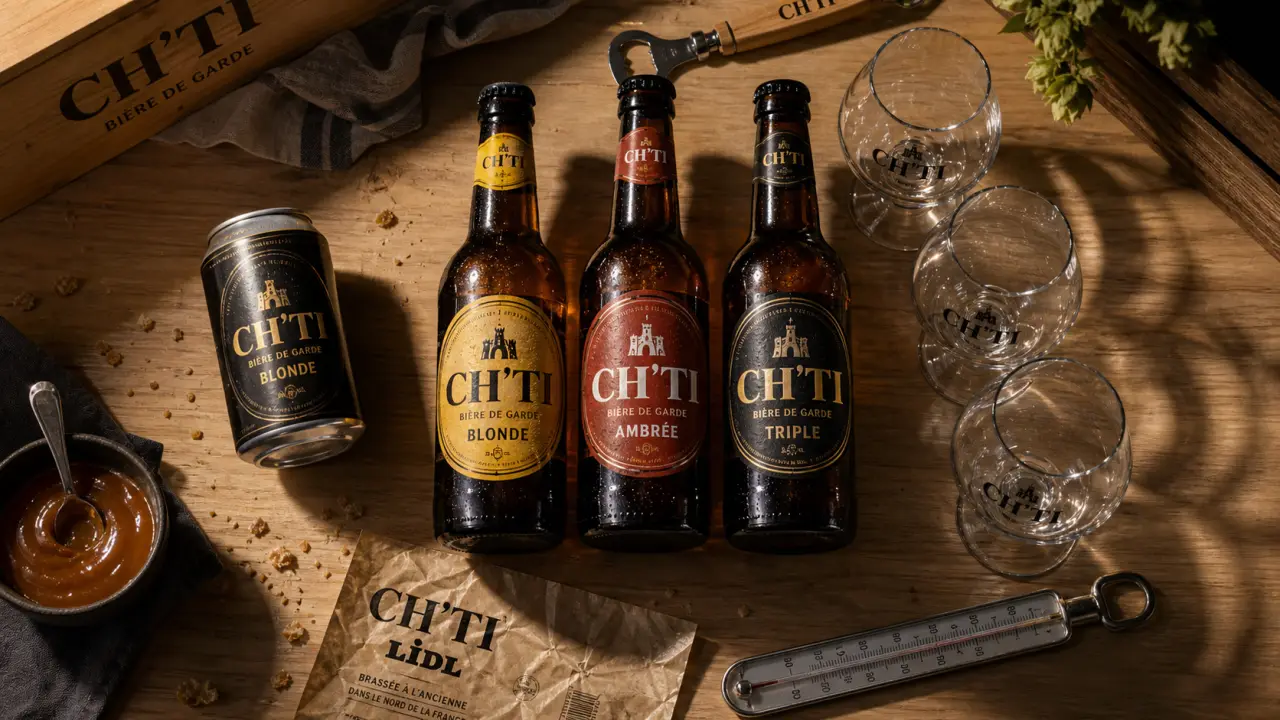 biere ch'ti lidl : bouteilles en rayon