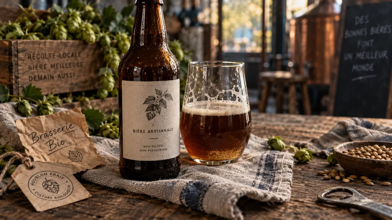 Brasserie du Vauret : bière bio non filtrée, dépôt naturel