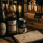 Cave à bière à Lille : bouteilles locales et présentoir