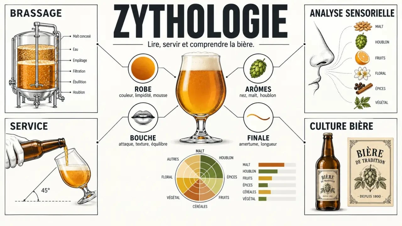 Zythologie : les quatre grands champs de compétence et les étapes de la dégustation de bière