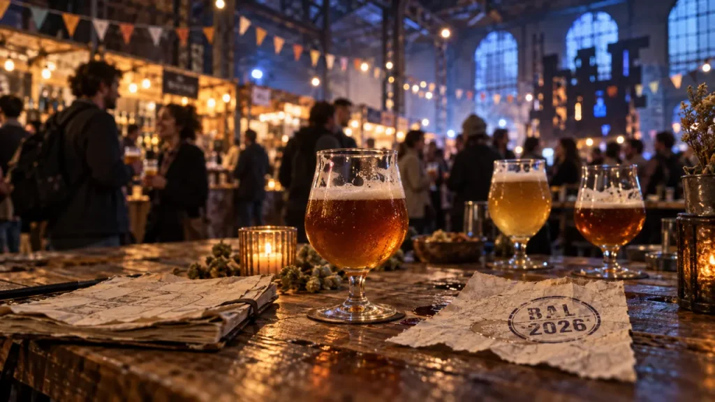 Festival de la bière Lille : verres de dégustation à Saint-Sauveur