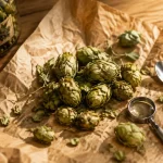Houblon en cônes et pellets pour la bière