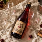 Kriek belge, sucre, lambic et cerises sur fond kraft