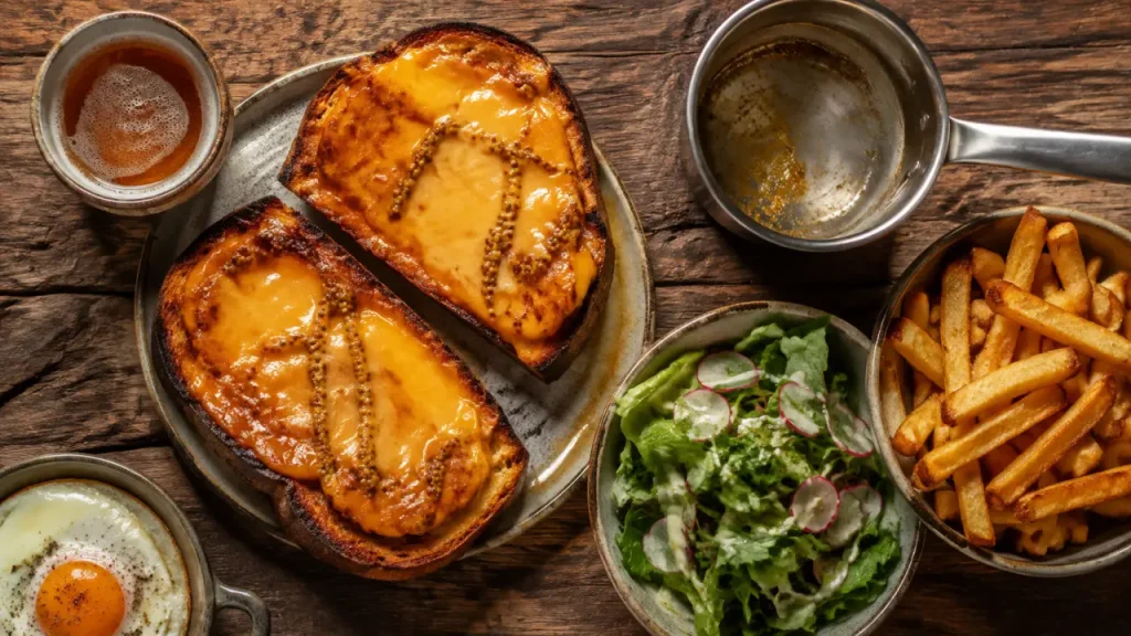 Welsh au cheddar et à la bière, sans sauce qui tranche