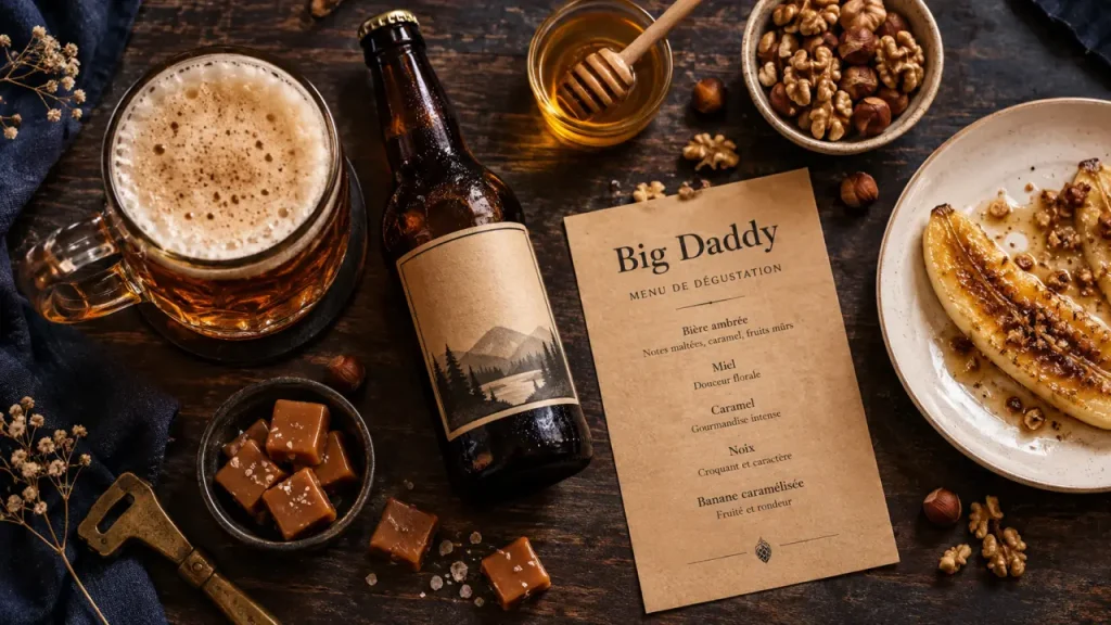 Brasserie 3ienchs Big Daddy, ambrée caramel, finale exotique