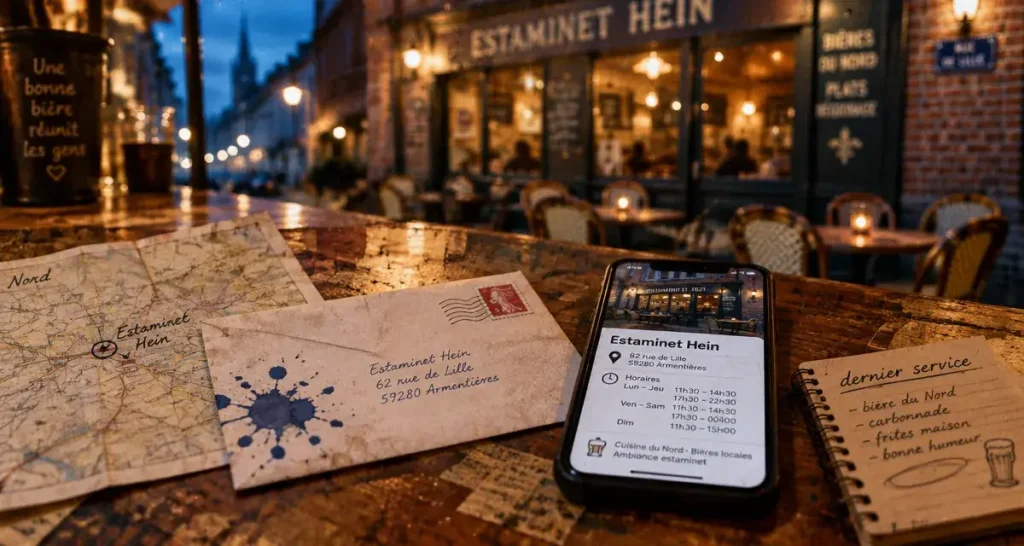 Estaminet Hein : adresse et horaires à vérifier avant de réserver
