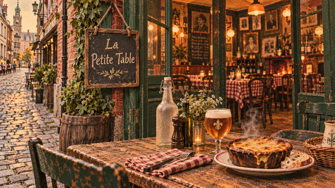 La petite table - estaminet vieux lille, table et welsh fumant