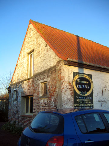 Brasserie Thiriez à Esquelbecq en novembre 2007, vue historique.