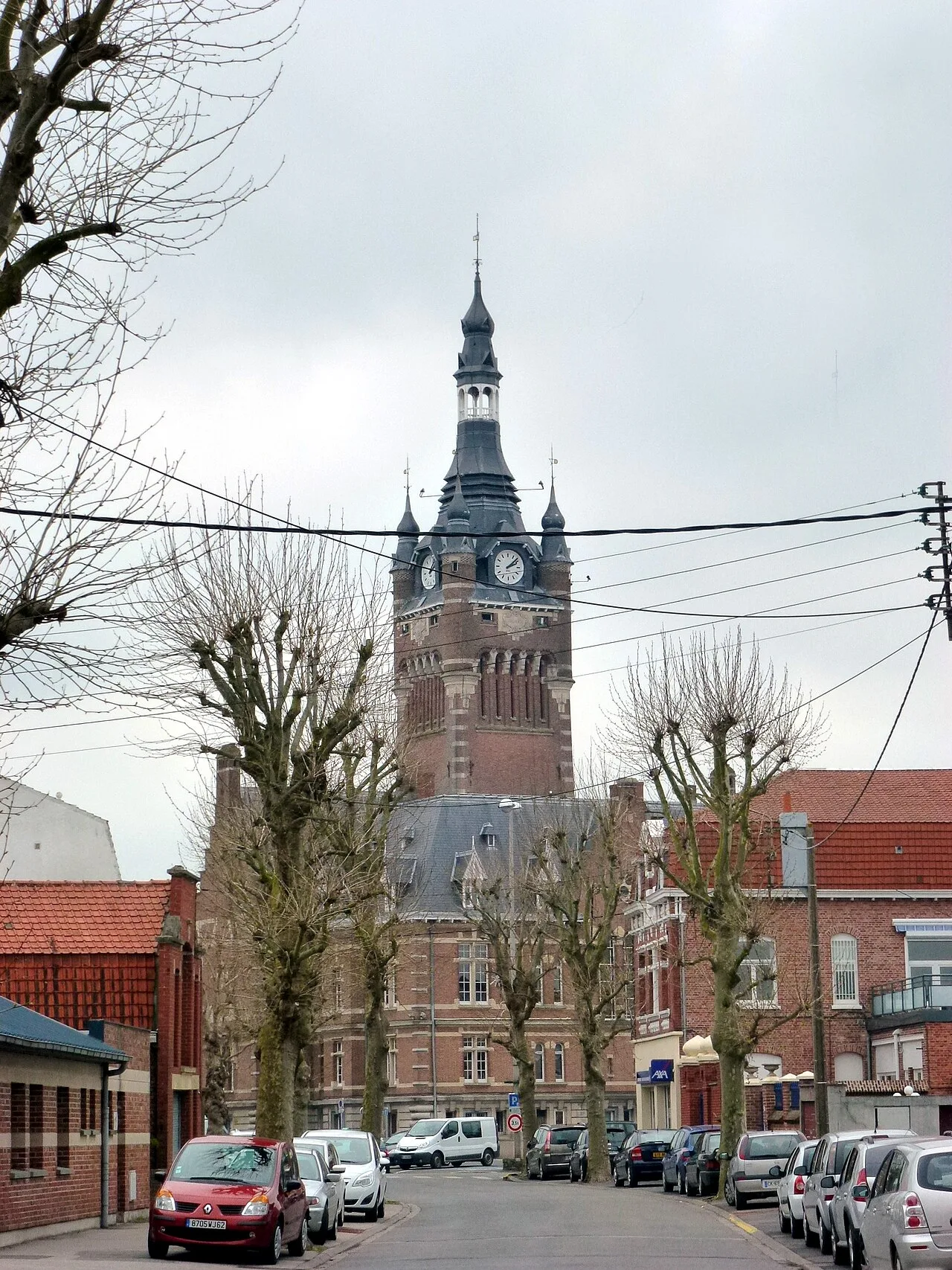 Hôtel de ville de Merville dans le Nord, commune du lieu de fabrication du Pays Flamand.