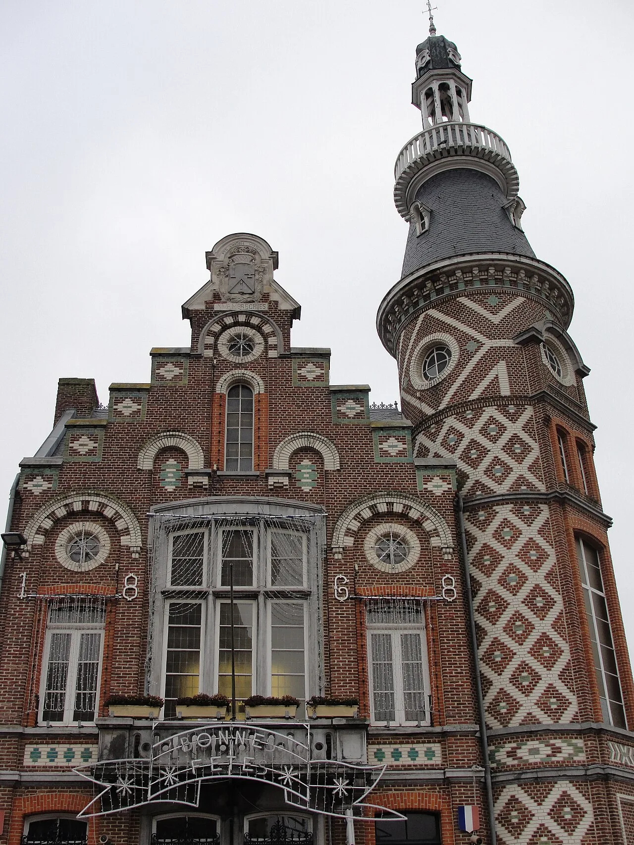 Mairie de Wambrechies, commune de la brasserie Tandem.