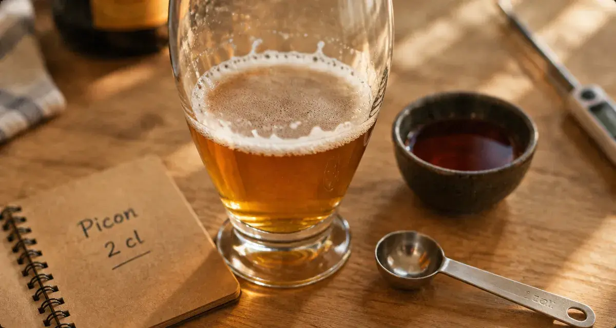 Picon bière dosé à 2 cl : équilibre l’amertume